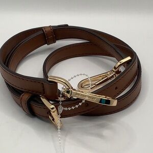 🤎NEW🤎Michael Kors Brown Smooth Leather Crossbody Replacement Strap